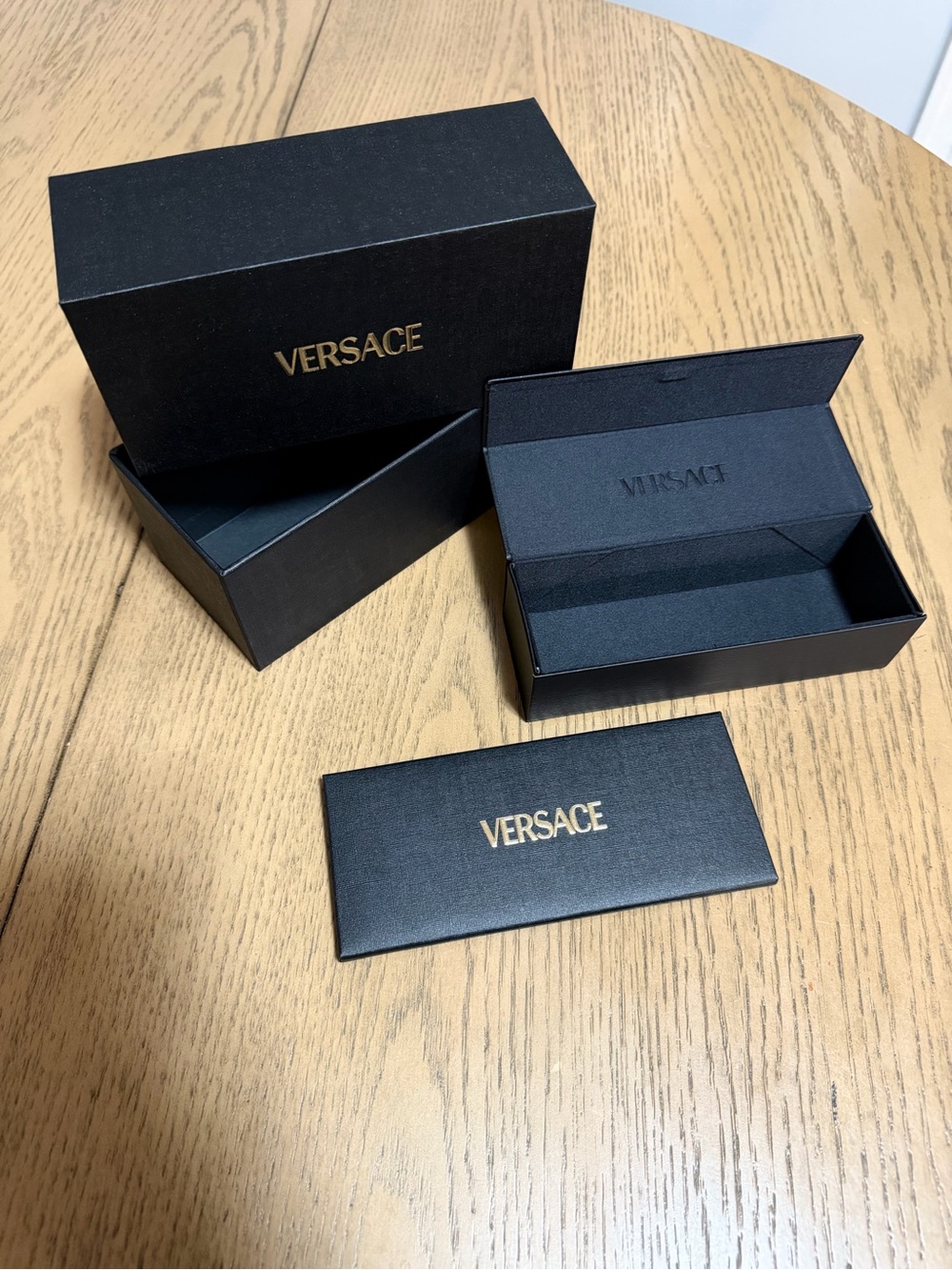 Versace Black and Gold Glasses Box